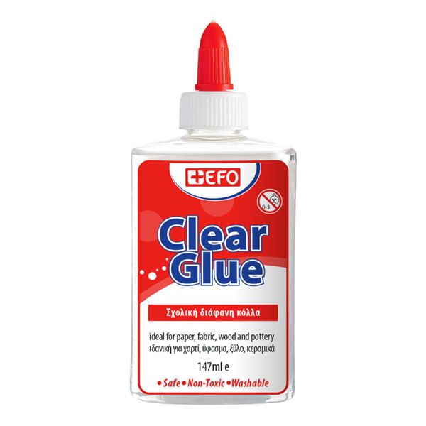 ΚΟΛΛΑ ΔΙΑΦΑΝΗ +EFO CLEAR ΣΧΟΛΙΚΗ 147ml 770136