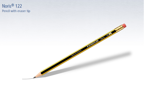 ΜΟΛΥΒΙ STAEDTLER NORIS 122 No 2 HB ΜΕ ΓΟΜΑ