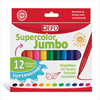 ΜΑΡΚΑΔΟΡΟΙ JUMBO +EFO SUPERCOLOR ΠΛΕΝΟΜΕΝΟΙ 12 ΧΡΩΜΑΤΑ ΝΕΟ !