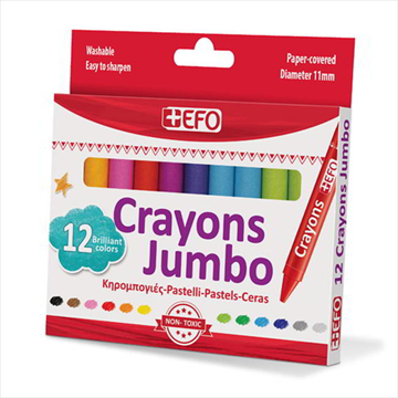 ΚΗΡΟΜΠΟΓΙΑ +EFO JUMBO 12ΧΡΩΜ. No 325122