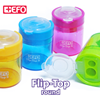 ΞΥΣΤΡΑ +EFO ΒΑΡΕΛΑΚΙ FLIP-TOP ROUND 380250 ΡΟΖ 5.5ΧΦ4.0cm