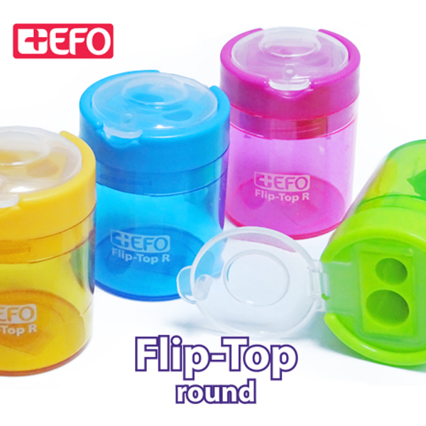 ΞΥΣΤΡΑ +EFO ΒΑΡΕΛΑΚΙ FLIP-TOP ROUND 380250 ΡΟΖ 5.5ΧΦ4.0cm