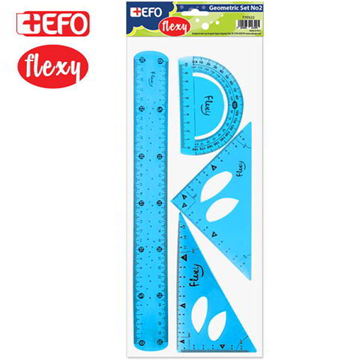 ΓΕΩΜΕΤΡΙΚΟ ΣΕΤ 4 TMX +EFO 30εκ.FLEXY ΓΑΛΑΖΙΟ No770522