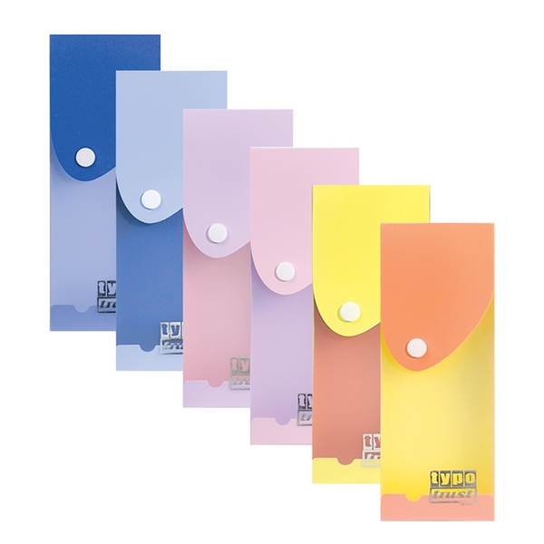 ΚΑΣΕΤΙΝΑ DOUBLE PP BOX ΣΥΡΤΑΡΩΤΗ TYPOTRAST 6 ΧΡΩΜΑΤΑ PD001D 2.5X7.5X20cm