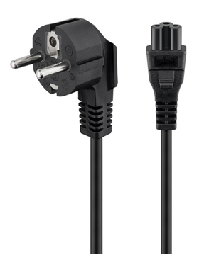  ΚΑΛΩΔΙΟ ΡΕΥΜΑΤΟΣ POWERTECH CAB-P027, CCA, 3x 0.75mm, 1.5m, μαύρο CAB-P027