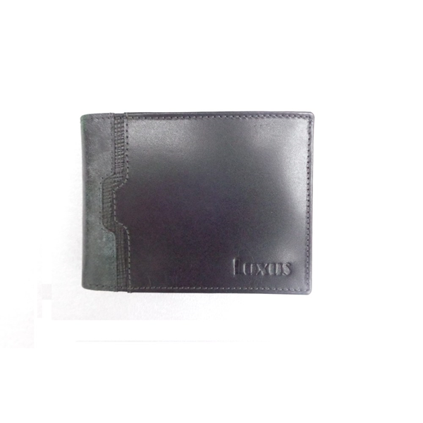 ΠΟΡΤΟΦΟΛΙ ΑΝΔΡΙΚΟ ΓΝΗΣΙΟ ΔΕΡΜΑ LUXUS 4300 12.50X2.00X9.50cm  ΜΑΥΡΟ-KAΦΕ
