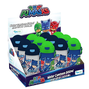 ΠΑΓΟΥΡΙ 500ML ΠΛΑΣΤΙΚΟ ME ΚΑΛΑΜΑΚΙ 9X19  PJ MASKS