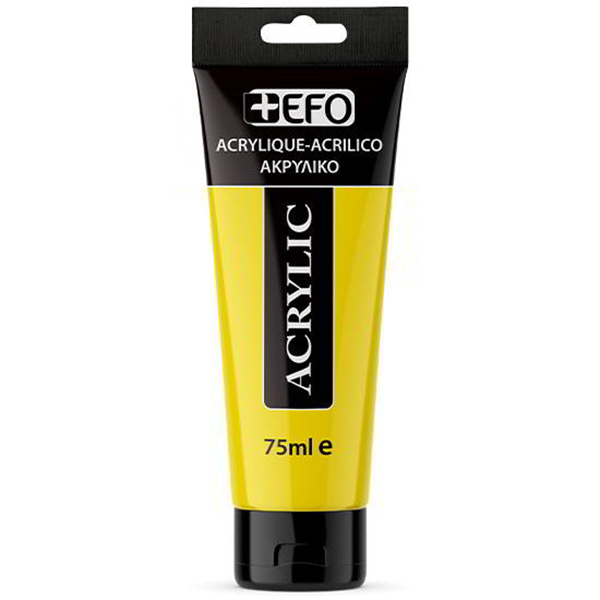 ΑΚΡΥΛΙΚΟ ΧΡΩΜΑ EFO 75ml YELLOW PRIMARY ΚΙΤΡΙΝΟ σωληνάριο 388402