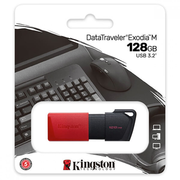 MNHMH USB KINGSTONE EXODIA 128GB BLACK USB 3.2