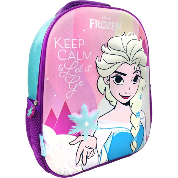 ΤΣΑΝΤΑ ΠΛΑΤΗΣ ΝΗΠΙΟΥ 26Χ10Χ32 1ΘΗΚΗ 3D EVA FROZEN KEEP CALM AND LET IT GO