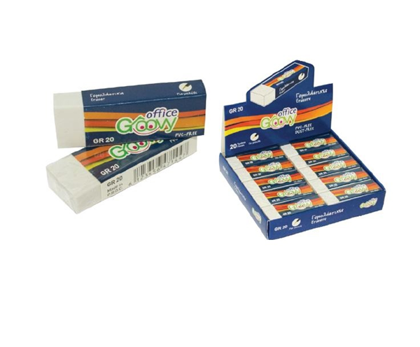 ΓΟΜΟΛΑΣΤΙΧΑ GROOVY ΛΕΥΚΗ ΜΕΓΑΛΗ GR20