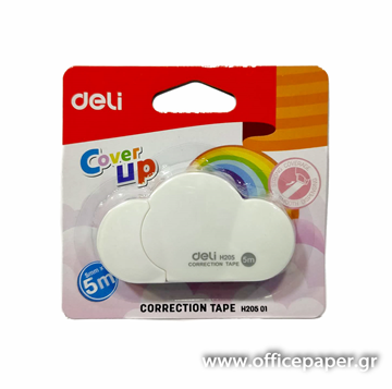 ΔΙΟΡΘΩΤΙΚΟ DELI ΤΑΙΝΙΑ 5mmX30 Metres COVER UP ΛΕΥΚΟ Νο H205 01 RAINBOW
