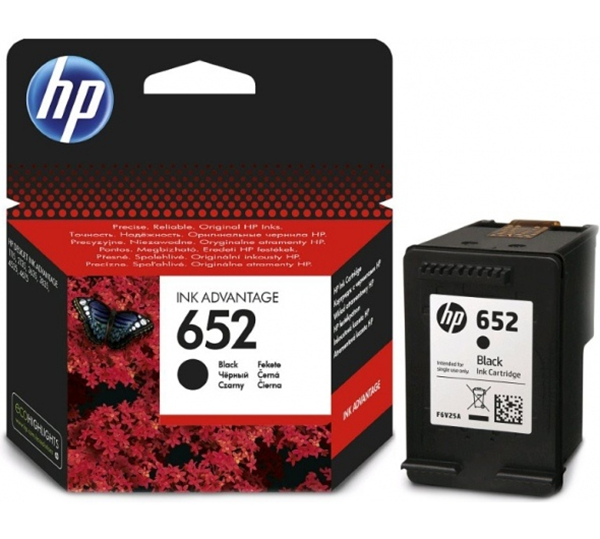 ΜΕΛΑΝΗ HP 652  BLACK F6V25AE BHL  360 PAGES*