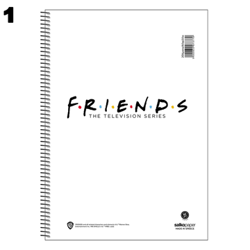 ΤΕΤΡΑΔΙΟ ΣΠΙΡΑΛ MONO SALKO  FRIENDS Vol 1 21X29 90Φ-180σελ. ΘΕΜΑΤΑ 3 7378  2022