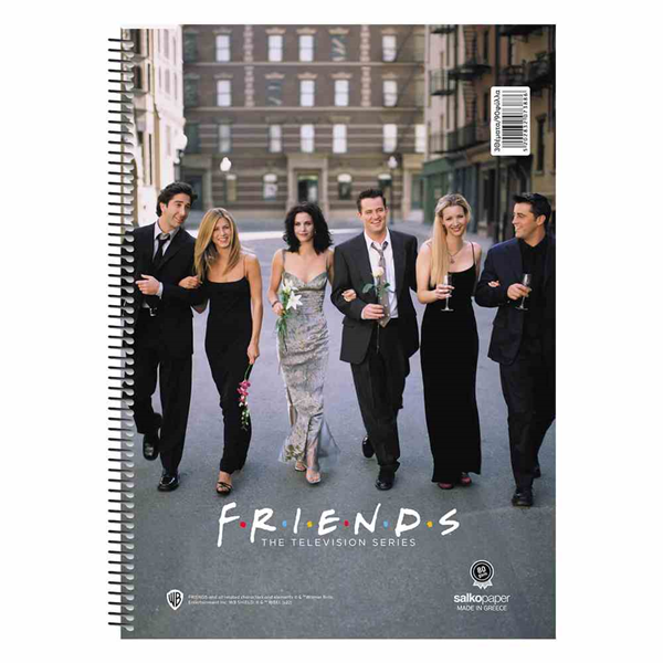 ΤΕΤΡΑΔΙΟ ΣΠΙΡΑΛ MONO SALKO FRIENDS 21X29 60Φ-120σελ. ΘΕΜΑΤΑ 2 7387