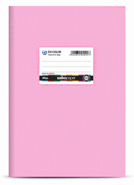 ΤΕΤΡΑΔΙΟ EX-COLOR ΡΟΖ ΡΙΓΕ 17Χ25 50Φ 80gr
