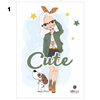 ΤΕΤΡΑΔΙΟ ΚΑΡΦΙΤΣΑ CUTE GIRL 17X25 40Φ SALKO 7140