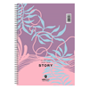 ΤΕΤΡΑΔΙΟ ΣΠΙΡΑΛ MONO SALKO STORY Β5 17X25 60Φ-120σελ. ΘΕΜΑΤΑ 2 5552