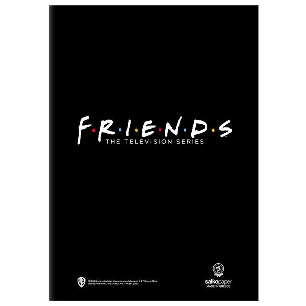 ΤΕΤΡΑΔΙΟ ΚΑΡΦΙΤΣΑ FRIENDS 17X25 40Φ SALKO 7125