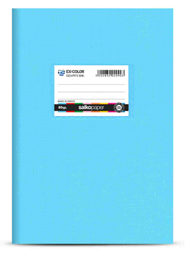 ΤΕΤΡΑΔΙΟ ΡΙΓΕ EX-COLOR A5 15X20cm 50Φ. 80gr. ΓΑΛΑΖΙΟ