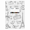 ΤΕΤΡΑΔΙΟ D-COLOR 17Χ25 50Φ. ΛΕΥΚΟ ΜΕ ΣΧΕΔΙΑ  80gr. Cd-free! ASSORTED