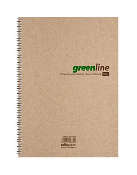 ΤΕΤΡΑΔΙΟ ΣΠΙΡΑΛ SALKO GREENLINE 21X29 120Φ*240σελ. ΘΕΜΑΤΑ 4 5339