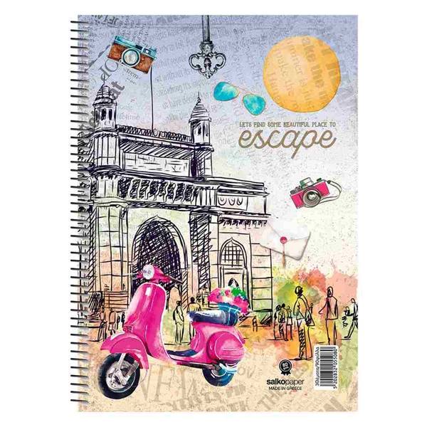 ΤΕΤΡΑΔΙΟ ΣΠΙΡΑΛ MONO SALKO ESCAPE 21X29 60Φ-120σελ. ΘΕΜΑΤΑ 2 5507