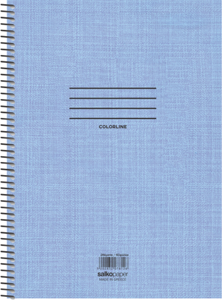 ΤΕΤΡΑΔΙΟ ΣΠΙΡΑΛ ΜΟΝΟ COLORLINE 21X29εκ. 250σελ. 5 ΘΕΜΑΤΑ 7860
