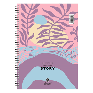 ΤΕΤΡΑΔΙΟ ΣΠΙΡΑΛ SALKO STORY 21X29 90Φ*180σελ. ΘΕΜΑΤΑ 3 5558