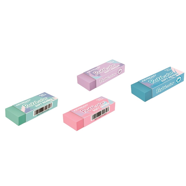 ΓΟΜΟΛΑΣΤΙΧΑ KEYROAD  4 ΠΑΣΤΕΛ ΧΡΩΜΑΤΑ 1X2X6EK. KR-972035