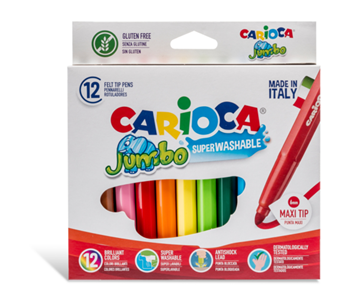 ΜΑΡΚΑΔΟΡΟΙ CARIOCA JUMBO CLASSIC 12  ΧΡΩΜΑΤΑ ΝΕΟ !