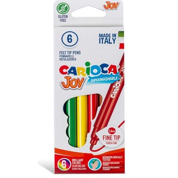 ΜΑΡΚΑΔΟΡΟΙ CARIOCA JΟΥ 6 ΧΡΩΜ. SUPERWASH (ΛΕΠΤΟΙ)