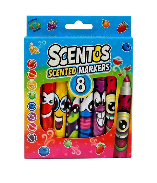ΜΑΡΚΑΔΟΡΟΙ SCENTOS 8 ΧΡΩΜAΤΩΝ ΜΕΣΑΙΑΣ ΓΡΑΦΗΣ USA 40605