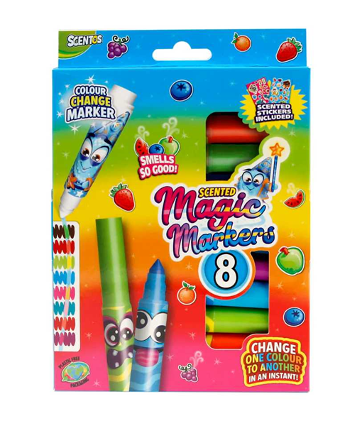 ΜΑΡΚΑΔΟΡΟΙ SCENTOS  MAGIC 8 ΧΡΩΜAΤΩΝ ΜΕΣΑΙΑΣ ΓΡΑΦΗΣ USA 20102