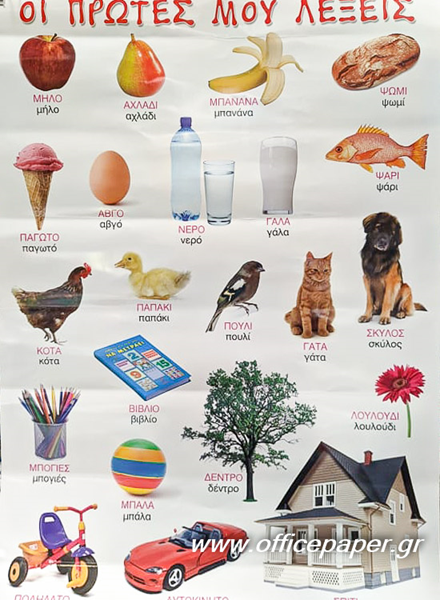 ΑΦΙΣΑ ΕΚΠΑΙΔΕΥΤΙΚΗ - ΟΙ ΠΡΩΤΕΣ ΜΟΥ ΛΕΞΕΙΣ 60Χ80ΕΚ. ΣΥΜΡΝΙΩΤΑΚΗΣ