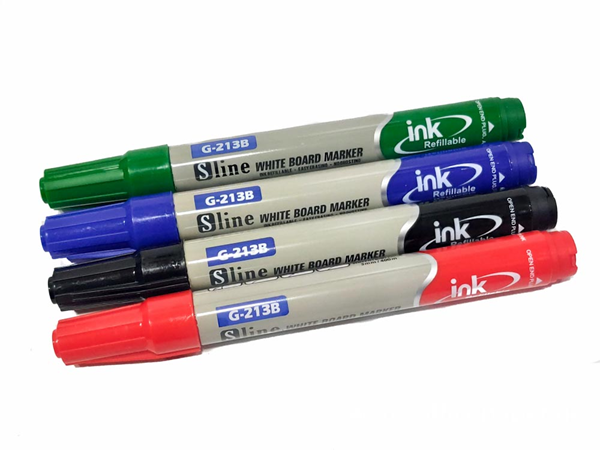 ΜΑΡΚΑΔΟΡΟΣ ΠΙΝΑΚΑ SLINE  G213B  ΕΠΑΝΑΓΕΜΙΖΟΜΕΝΟΣ 3mm 4 ΧΡΩΜΑΤΑ