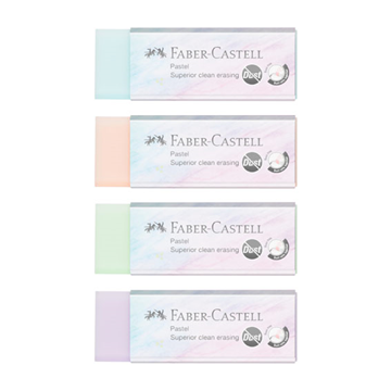 ΓΟΜΟΛΑΣΤΙΧΑ FABER CASTEL PASTEL 4 ΧΡΩΜΑΤΑ PVC-FRE No 187392 DUST FREE