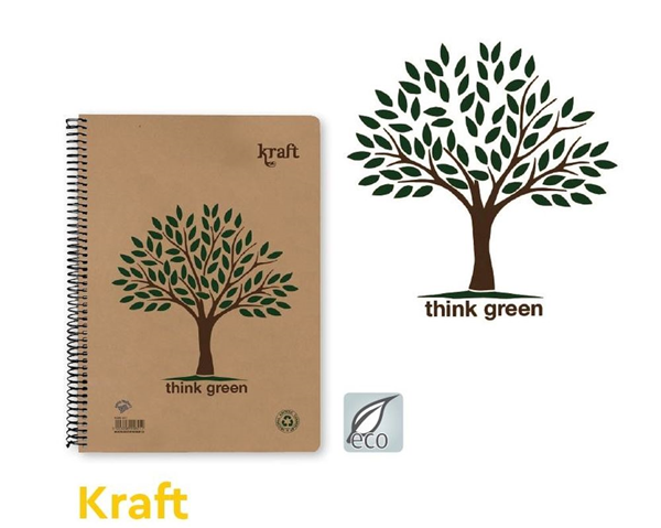 ΜΠΛΟΚ ΣΠΙΡΑΛ ΤΗΙΝΚ GREEN ΡΙΓΕ 9Χ13 50Φ 2Θ No604