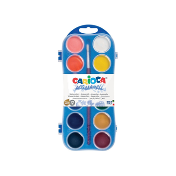 ΝΕΡΟΧΡΩΜΑΤΑ CARIOCA AQUARELL  12TEM ΜΕΣΑΙΟ ΣΤΡΟΓΓΥΛΑ Φ30mm No 42400