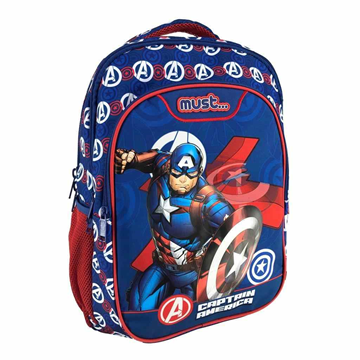 ΤΣΑΝΤΑ ΠΛΑΤΗΣ ΔΗΜΟΤΙΚΟΥ 32X18X43 3ΘΗΚΕΣ CAPTAIN AMERICA AVENGERS 000506216