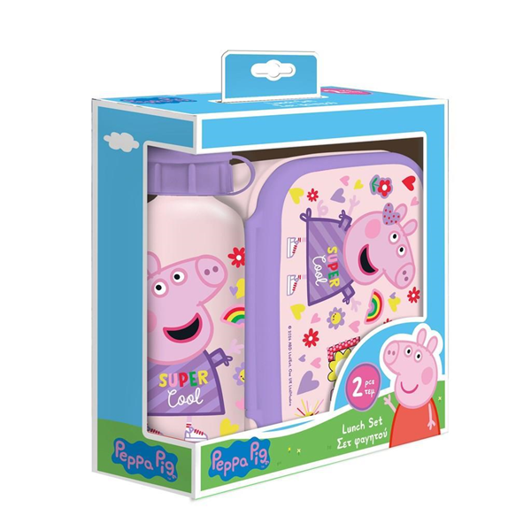 ΦΑΓΗΤΟΔΟΧΕΙΟ-ΠΑΓΟΥΡΙ ΑΛΟΥΜΙΝΙΟΥ  ΣΕΤ PEPPA 000482809