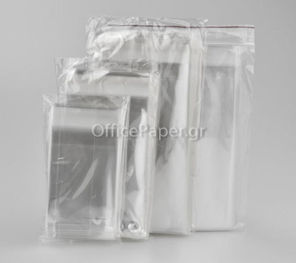 ΣΑΚΟΥΛΑΚΙΑ ΖΕΛΑΤΙΝΑΣ OPP 100X250mm ΚΑΘΑΡΟ +30mm ΚΑΠΑΚΙ, 30mic, ΣΕΤ/100Τ