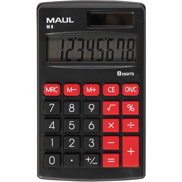 ΑΡΙΘΜΟΜΗΧΑΝΗ ΤΣΕΠΗΣ MAUL 8ΨΗΦΙΑ 7Χ11ΕΚ ΗΛΙΑΚΟ ΜΑΥΡΟ