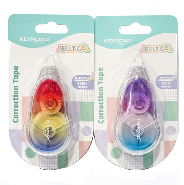 ΔΙΟΡΘΩΤΙΚΟ KEYROAD ΤΑΙΝΙΑ 5mmX15 Metres 2 ΧΡΩΜΑΤΑ KR-973121 JELLY GEL