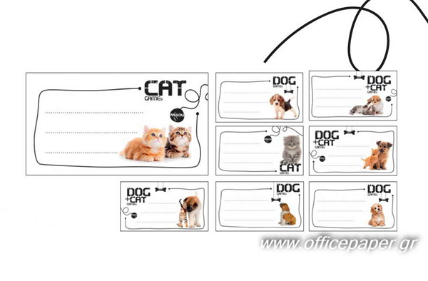 ΕΤΙΚΕΤΕΣ ΣΧΟΛΙΚΕΣ 16TEM CUTIES DOG&CAT AG 2021