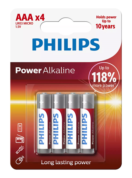 ΜΠΑΤΑΡΙΕΣ POWERTECH 4ΧΑΑΑ PT-157 1,5V SUPER ALKALINE LR03