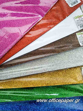 ΧΑΡΤΟΝΙ GLITTER GROOVY 50Χ70εκ. 190gr ΧΡΥΣΟ ΤΙΜΗ 1 ΦΥΛΛΟ