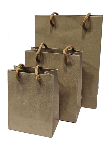 ΣΑΚΟΥΛΑ ΔΩΡΟΥ ΧΑΡΤΙΝΗ ΚRAFT ΜΕ KORDONI 19X24+68εκ.