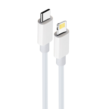 ΚΑΛΩΔΙΟ USB 2.0 MALE TO LIGTHNING Maxlife MXUC-05 cable USB-C - Lightning 1,0 m 20W white PD3.0