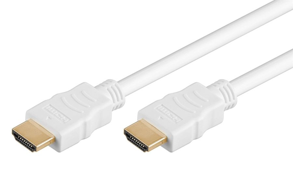 ΚΑΛΩΔΙΟ GOOBAY HDMI 2.0 61023 με Ethernet, 4K/60Hz, 18 Gbps, 7.5m, λευκό